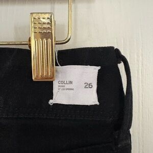 Hudson Jeans Collin Black Skinny Jeans
